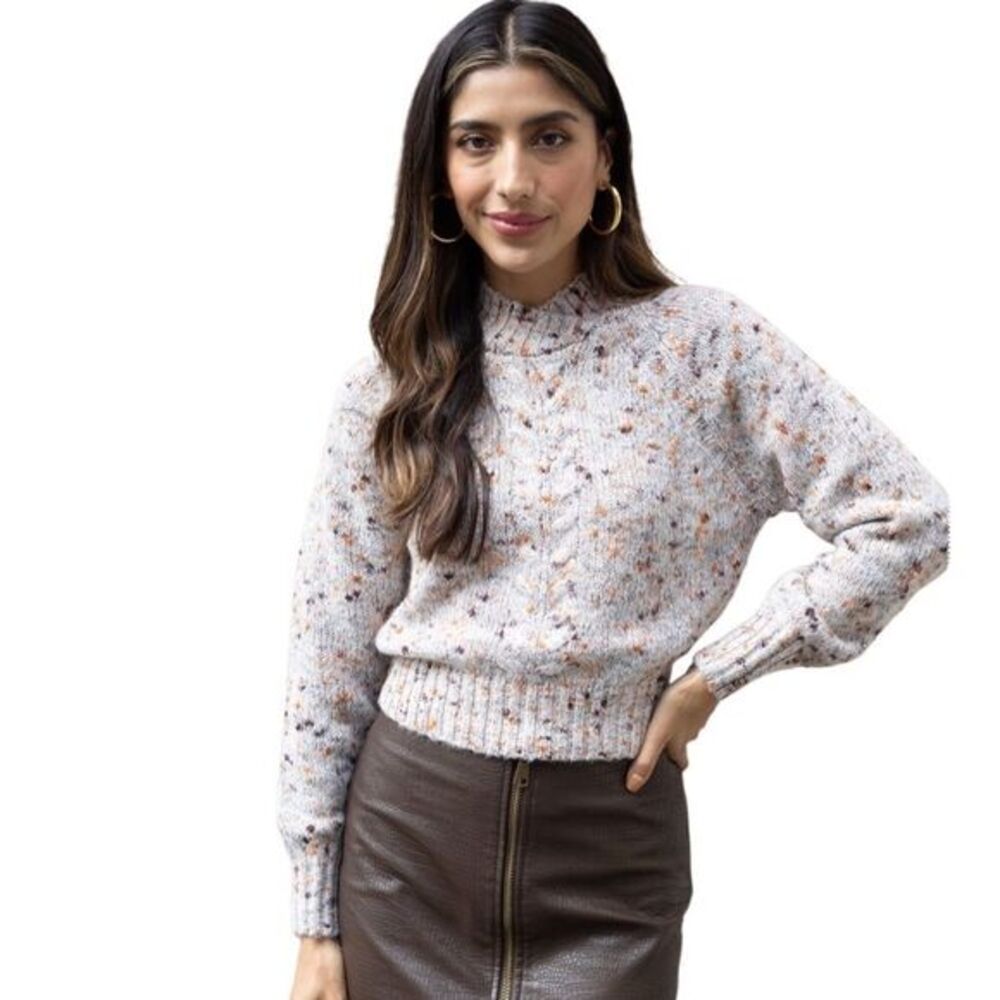 Steve‎ Madden Jillian Sweater Size XL Wool Alpaca Blend Grey Marl Preppy NWT